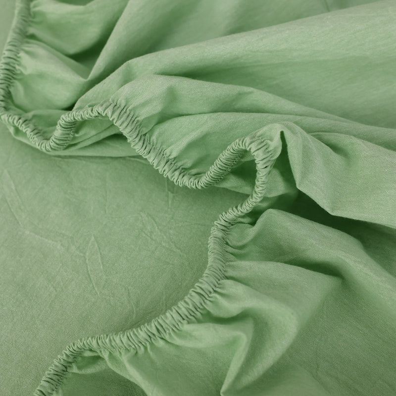 Sage Moss — Premium Washed Cotton Sheets