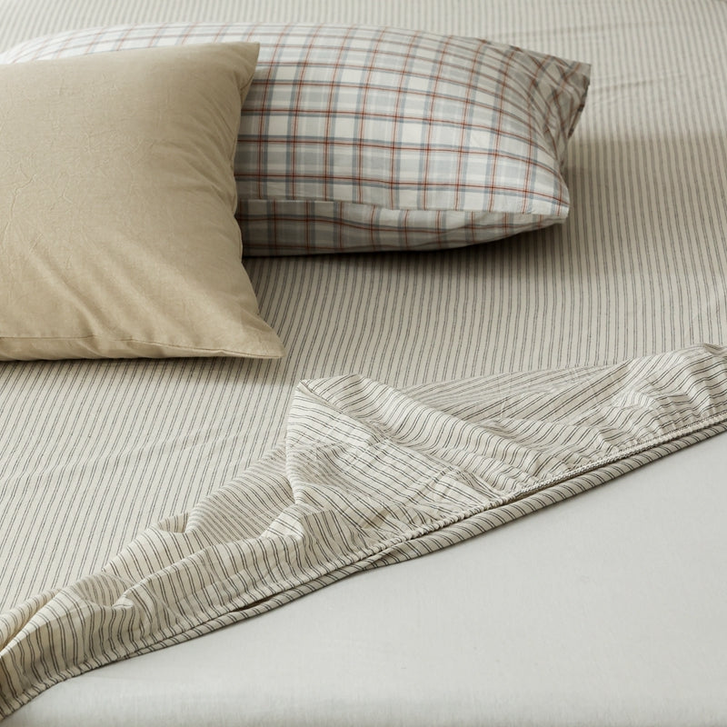Desert Sand — The Linear Premium Washed Cotton Sheets