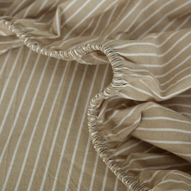 Amber Soil — The Linear Premium Washed Cotton Sheets