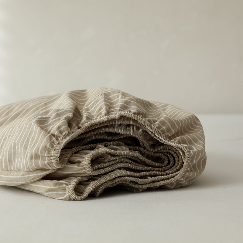 Amber Soil — The Linear Premium Washed Cotton Sheets