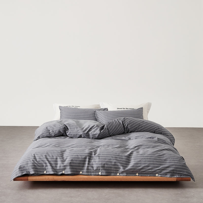 Basalt Stripe — The 60-Count Linear Set
