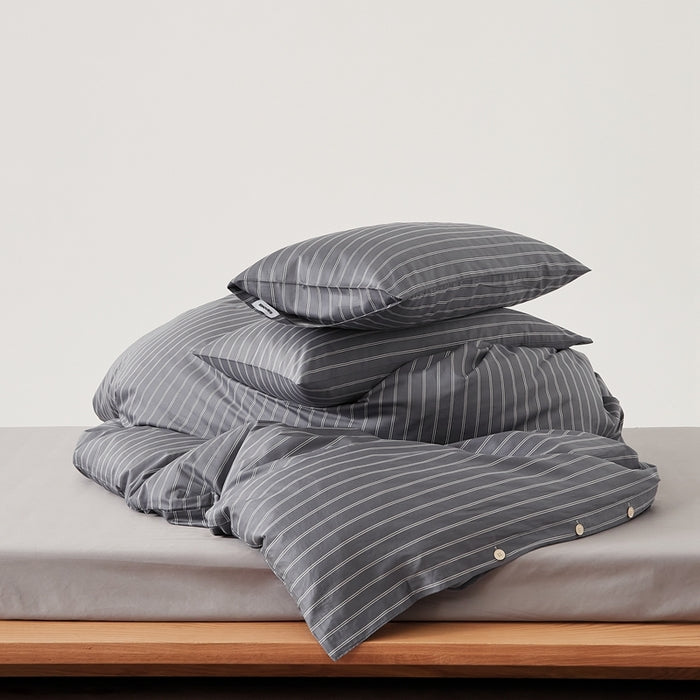 Grå Stripes - Bedding Set