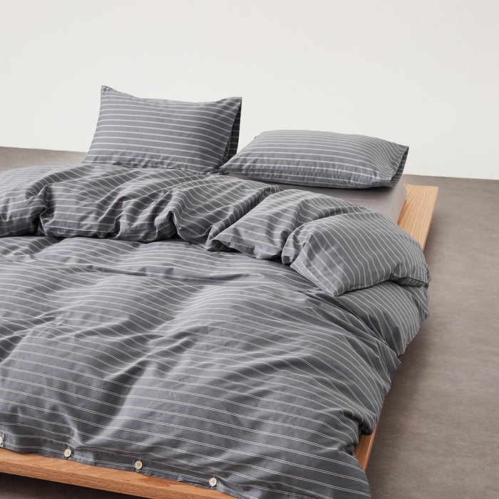 Grå Stripes - Bedding Set