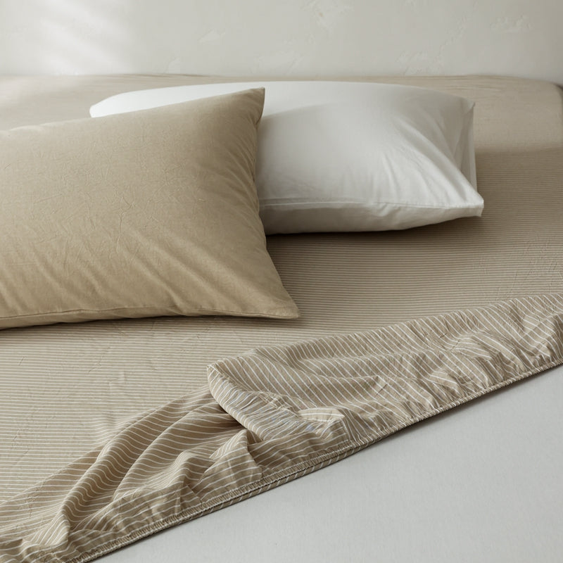 Amber Soil — The Linear Premium Washed Cotton Sheets