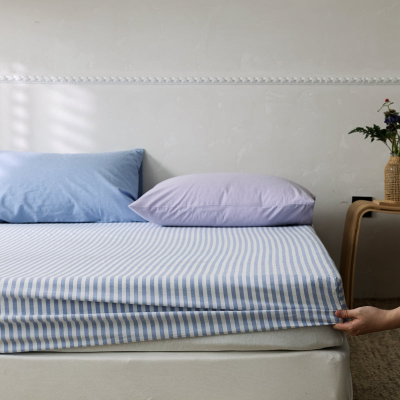 Deep Horizon — The Linear Premium Washed Cotton Sheets