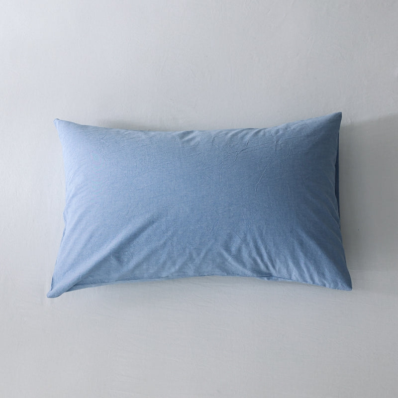 Premium Washed Cotton Pillowcase Pair