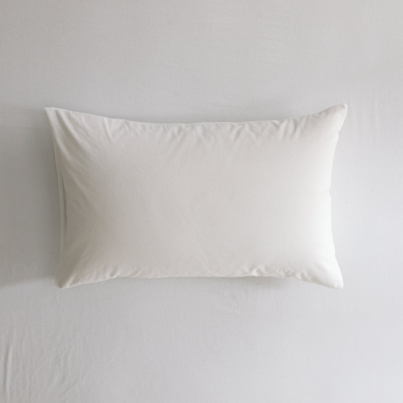 Premium Washed Cotton Pillowcase Pair