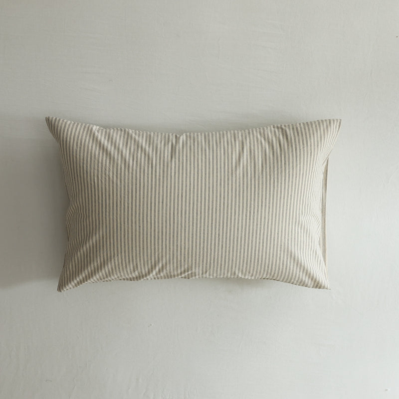 The Linear Pillowcase Pair — Premium Washed Cotton