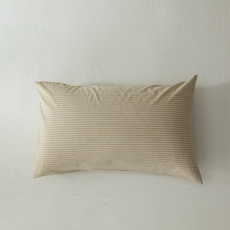 The Linear Pillowcase Pair — Premium Washed Cotton